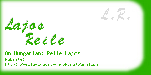 lajos reile business card